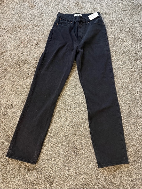 Abercrombie & Fitch Denim - Abercrombie & Fitch Black The 90s Straight Jeans